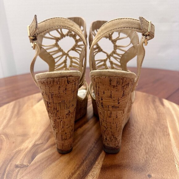 Cork heel Wedge Sandal - Picture 4 of 7